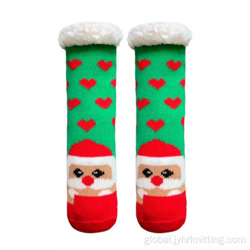 Kids Christmas Slipper Socks Mens Sherpa Fleece Lined Wool Thermal Socks Factory